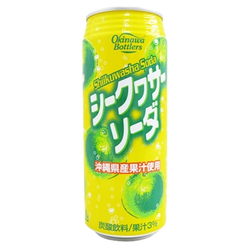 沖縄ボトラーズ シークヮーサーソーダ 500ml×24本 ケース